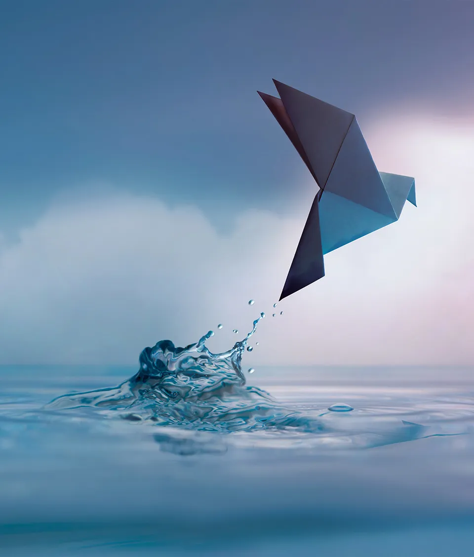 Miniature 3D-printed model of a small retail shop.